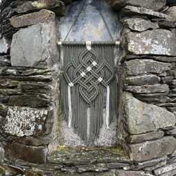 Celtic Wall Hanging, Medieval Tapestry, Irish Art Handmade in Ireland - thumbnail 2
