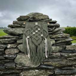 Celtic Wall Hanging, Medieval Tapestry, Irish Art Handmade in Ireland - thumbnail 3