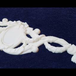 Gilt Or White French Style Decorative Wall Furniture Moulding Pediment Frame Plastic Decoration - thumbnail 3