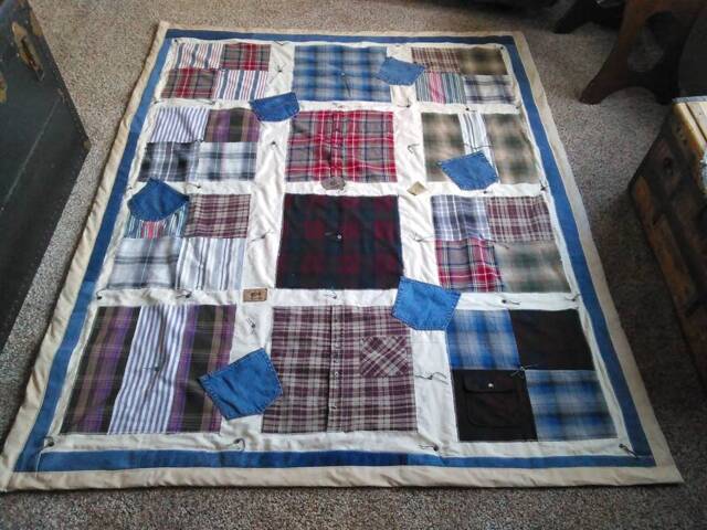 Country Patch Blanket, Custom Memory Loved Ones Blanket - image 1