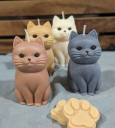 Cat Candle. Large Decorative Candle For Lovers - thumbnail 1