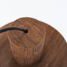 Kitchen Island Wood Pendant Light, Japandi Oak Lighting, Dining Room Lamp - thumbnail 4