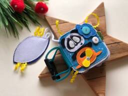 Personalised Felt Quiet Book From 6 Month To 2 Years, Educational Book, Felt Busy Book, Baby Activity Book. Kids - thumbnail 1