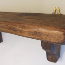 Chunky Rustic Reclaimed Plank Wood Shelf , Farmhouse Style Kitchen/Bathroom Shabby Chic - thumbnail 2