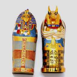 Ancient Egyptian King Coffin Tutankhamun Or Anubis - 12 Inch Tomb Set - thumbnail 4