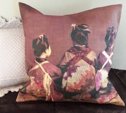 Cushion Cover With Japan Vintage Photo - thumbnail 1