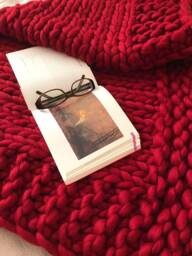 Chunky Knit Blanket Throw Merino Wool Baby Super Yarn