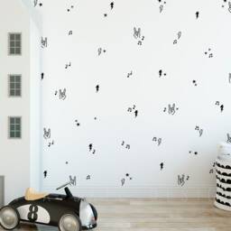 Rock & Roll Decal Set - Nursery Decor, Gift For Mom, Wall Kids Music Decals, Room Art, Vinyl Decal, On - thumbnail 3