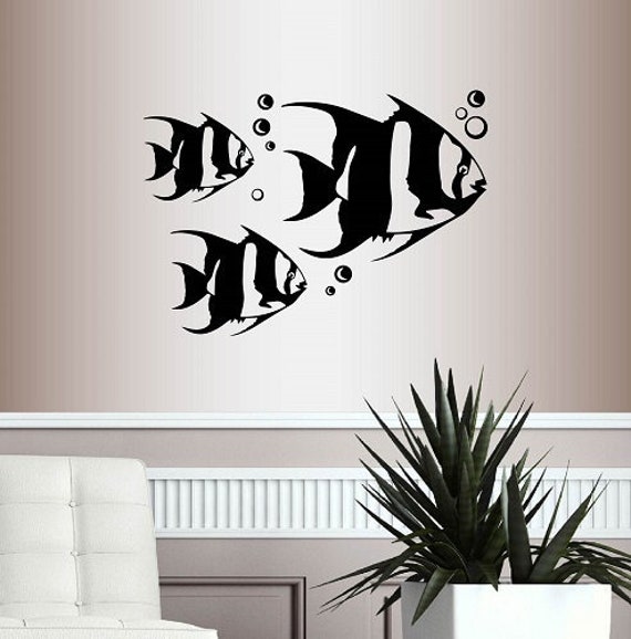 In-Style Decals Wall Vinyl Decal Home Decor Art Sticker Exotic Fish Sea Ocean Nature Removable Mural Design For Any Room 222 - image 1