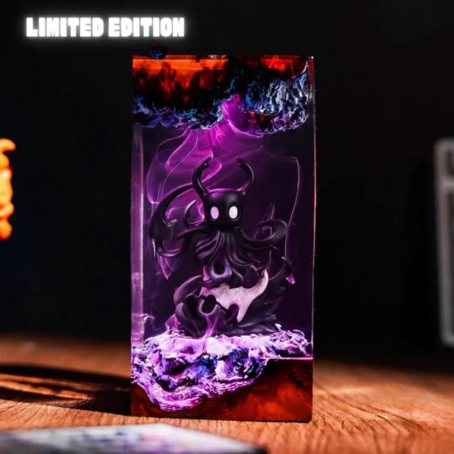 Void Heart Hollow Knight Collectible Resin Lamp, Hornet, Quirrel, Knight, Gaming & Anime Figures, Knight Gift - image 1