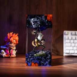 Void Heart Hollow Knight Collectible Resin Lamp, Hornet, Quirrel, Knight, Gaming & Anime Figures, Knight Gift - thumbnail 3