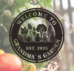 Personalized Flower Metal Sign, Custom Vegetables Garden Sign, , Custom Sign, Gift For Gardener, Mom, Grandma, Wall Decor, Outdoor - thumbnail 1