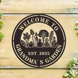 Personalized Flower Metal Sign, Custom Vegetables Garden Sign, , Custom Sign, Gift For Gardener, Mom, Grandma, Wall Decor, Outdoor - thumbnail 2