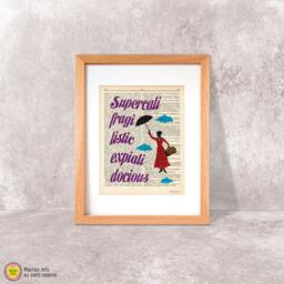 Mary Poppins Dictionary Art Print Supercalifragilisticexpialidocious Nursery Decor - thumbnail 3