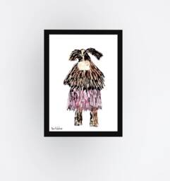 Framed Print, Colorful Abstract Art Africa Inspiration, Kitchen Wall Art, Bedroom Decor, Original Gift - thumbnail 1