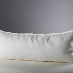 Lumbar Pillow Cover 14x36, White Lumbar Cover, Throw Pillow - thumbnail 2
