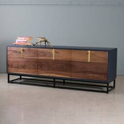 Walnut Tv Cabinet - Media Unit Sideboard Stand Koda - thumbnail 4
