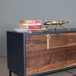 Walnut Tv Cabinet - Media Unit Sideboard Stand Koda - thumbnail 2