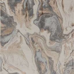 Beige Silver Storm Shimmer Sheen Effect Modern Rug Silky Soft Chic Design Area Mat - thumbnail 4