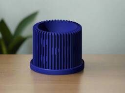 Modern Heart Planter With Drainage & Saucer - Unique Valentine's Day Gift For Plant Lovers, 3D Printed Home Hosting Decor - thumbnail 1