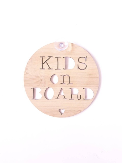 Kids On Board Sign For Car-Wooden Sign-Kids Gift-Baby Gift-Lasercut-Mother's Day-Newborn-Decor-Wall Hanging