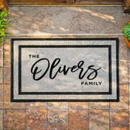 Personalized Family Name Doormat - Washable Entrance Rug - thumbnail 2