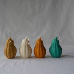 Ember Glow Pumpkin Candle Autumn Home Decor, Soy Wax - thumbnail 3