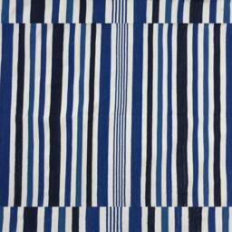 Multiple Sizes Cotton Stripes Handmade Blue & Black Rug - Beautiful Colour - thumbnail 3