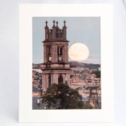 Edinburgh Print, Stockbridge Moonrise Mounted Photography - thumbnail 1