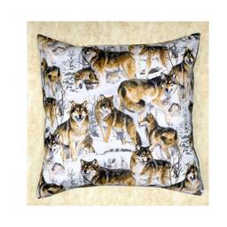 Great Winter Forest Scene With Packs Of Wolves ~ Cushion Cover Fits An 18 - thumbnail 1