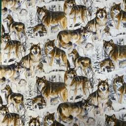 Great Winter Forest Scene With Packs Of Wolves ~ Cushion Cover Fits An 18 - thumbnail 3