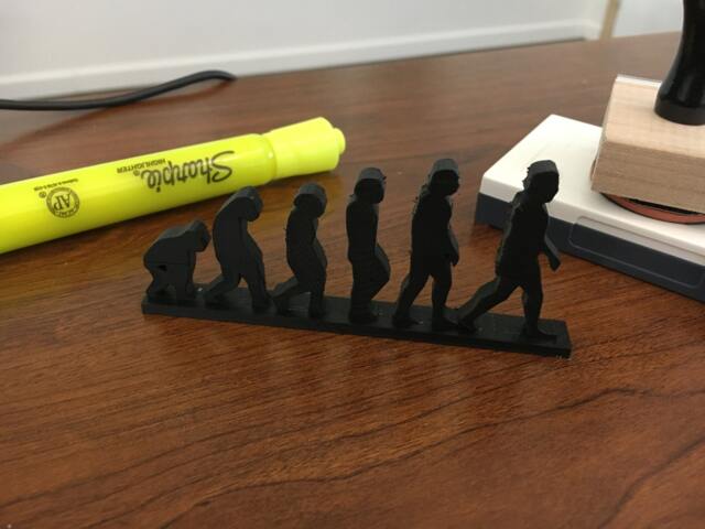 Evolution Desk Sign