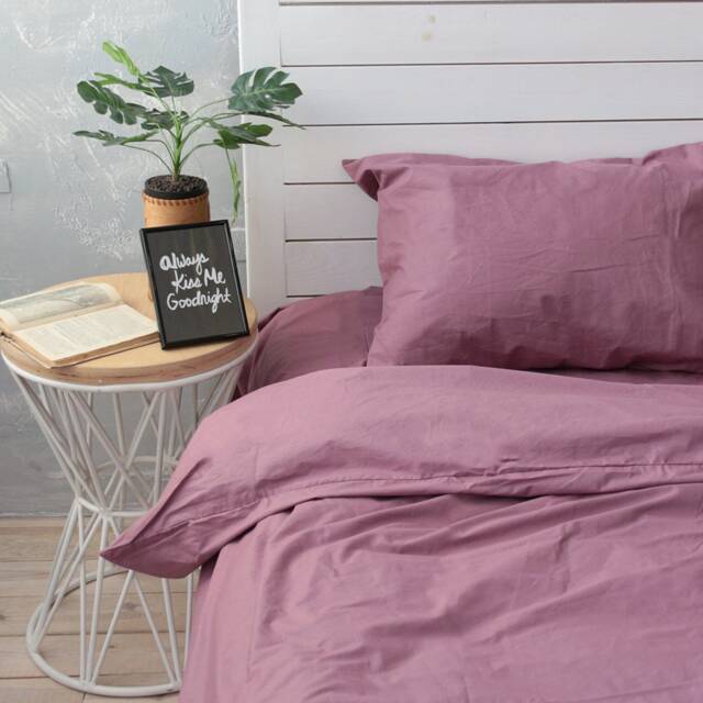 Natural Cotton Duvet Cover in Purple. Twin, Full, Queen, King, Single, Kingsingle, Double, Custom Size - image 1