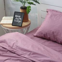 Natural Cotton Duvet Cover in Purple. Twin, Full, Queen, King, Single, Kingsingle, Double, Custom Size - thumbnail 4