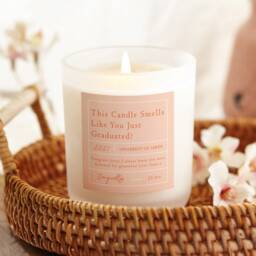 Graduation Gift - Smells Like You Just Graduated For Graduate Personalised Scented Candle - thumbnail 1