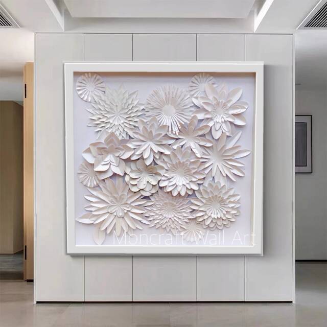 3D Paper Flower Shadow Box Fall Nursery Wall Art - image 1