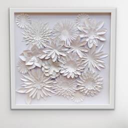 3D Paper Flower Shadow Box Fall Nursery Wall Art - thumbnail 2