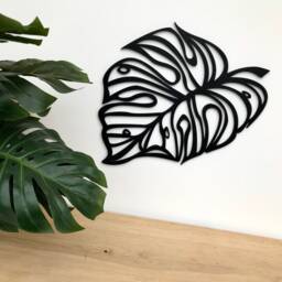 Monstera Leaf - Wooden Or Painted Wood Wall Art Home Decor Kitchen Botanical Garden - thumbnail 3