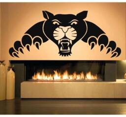 Panther Wall Decal Removable Vinyl Home Decor Sticker T1427 - thumbnail 1