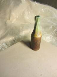 Raku Ceramic Bottle Sculpture