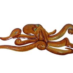 Metal Sea Life Wall Art Ornament - Crawling Octopus - thumbnail 2
