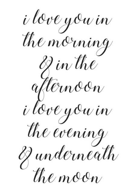 I Love You in The Morning Print, Gift For Him, Her, Husband Gift, Wife Anniversary Wedding Romantic - image 1