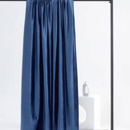 Bys4, Sappire Blue A Pair Of Silk Velvet Curtains, Living Room Curtains, Curtains For Girl, Velvet Drapery Panels, Bedroom Custom Made - thumbnail 4
