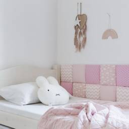 Kids Headboard, Headboard & Sideboard Tiles, Upholstered Wall Panels, Fits Single Double Full Twin Queen King Size Beds, Montessori Cushion - thumbnail 2