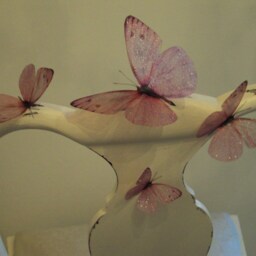 Pink Fairy Dust Butterfly Wall Decor 3D Flying Art Set - thumbnail 2