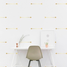 Arrow Heart Wall Decal Pattern Gold Indian Kids Room Wall Sticker Bedroom Wallpaper Vinyl Decals Nursery Stickers Home Decor - thumbnail 2