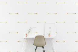 Arrow Heart Wall Decal Pattern Gold Indian Kids Room Wall Sticker Bedroom Wallpaper Vinyl Decals Nursery Stickers Home Decor