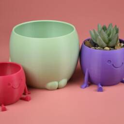 Cheeky Charlie - Planter Succulent Plat Pot Indoor Flowers Drainage Thiccc - thumbnail 3