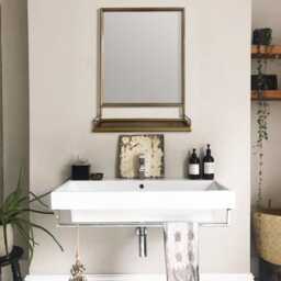 Sheffield Mirror With Shelf Made In - thumbnail 4