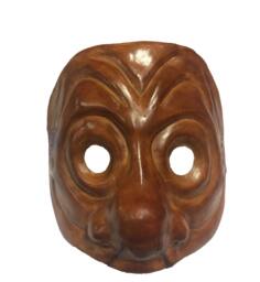 Brighella Leather Commedia Dell'arte Mask
